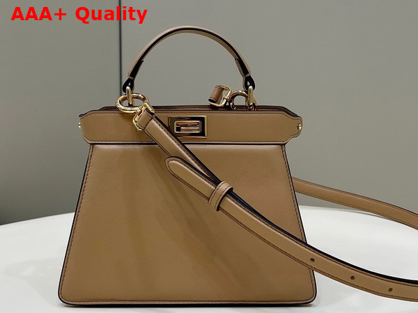 Fendi Peekaboo Iseeu Petite Tan Padded Nappa Leather Bag Replica