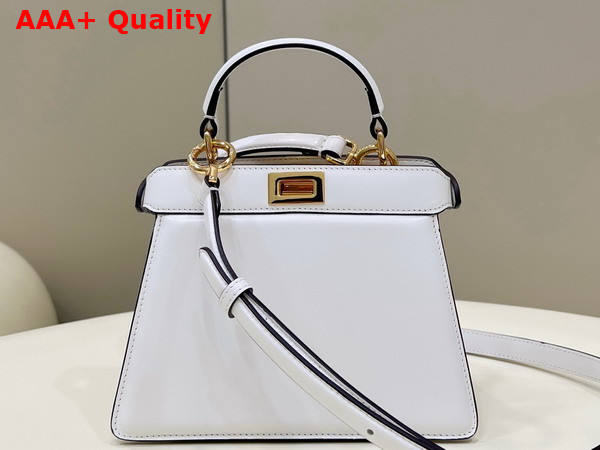 Fendi Peekaboo Iseeu Petite White Padded Nappa Leather Bag Replica