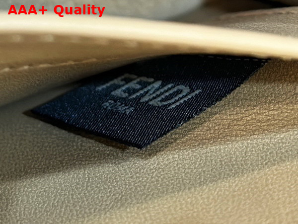 Fendi Peekaboo Iseeu Petite in Beige Woven Leather Replica