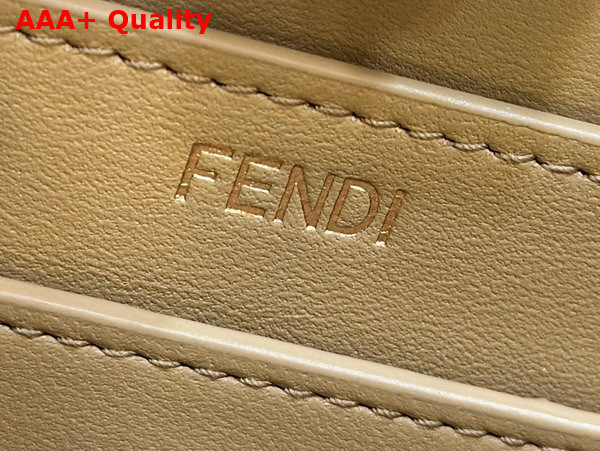 Fendi Peekaboo Iseeu Small Bag in Beige Woven Leather Replica