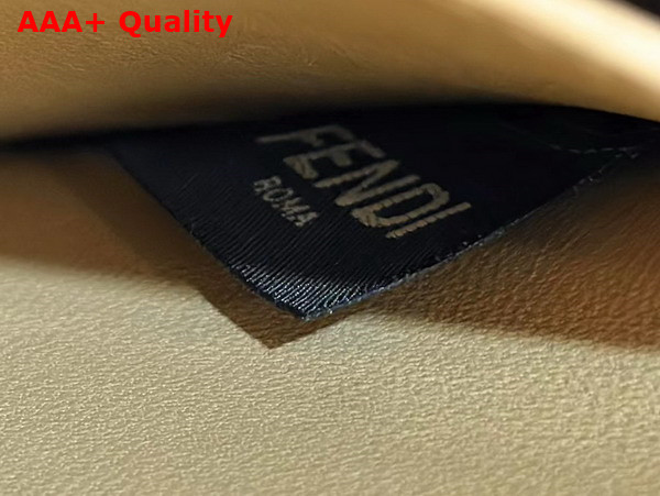 Fendi Peekaboo Iseeu Small Bag in Beige Woven Leather Replica