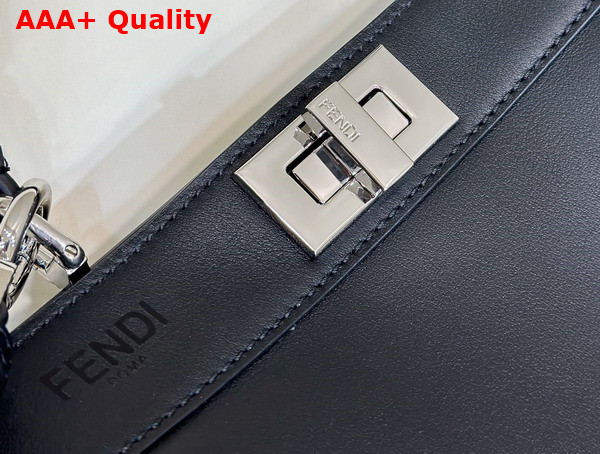 Fendi Peekaboo Iseeu Small Bag in Black Nappa Leather Replica