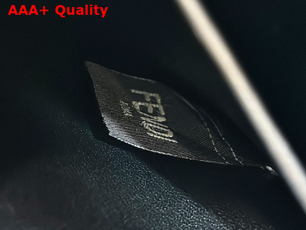Fendi Peekaboo Iseeu Small Bag in Black Woven Leather Replica