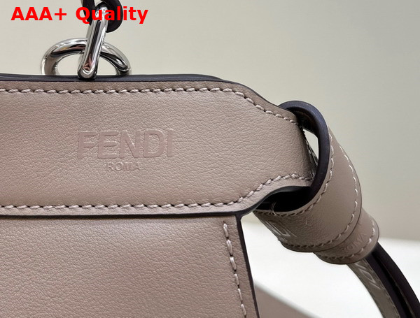 Fendi Peekaboo Iseeu Small Bag in Dove Gray Nappa Leather Replica