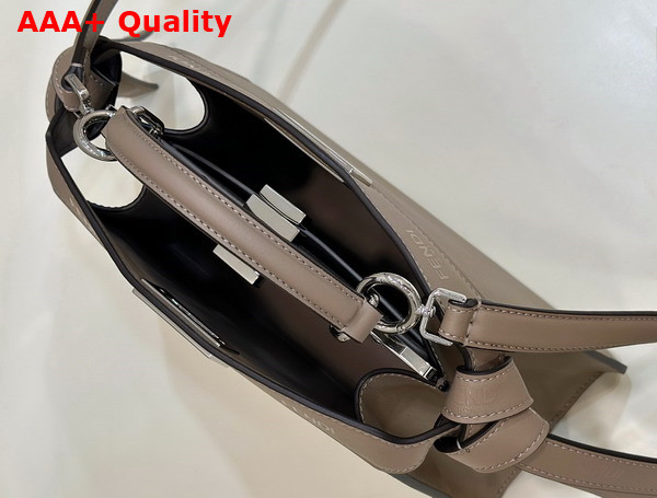 Fendi Peekaboo Iseeu Small Bag in Dove Gray Nappa Leather Replica
