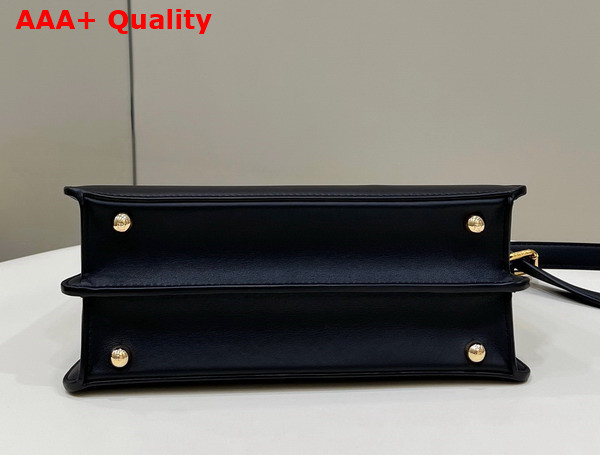 Fendi Peekaboo Iseeu Small Black Leather Bag Replica