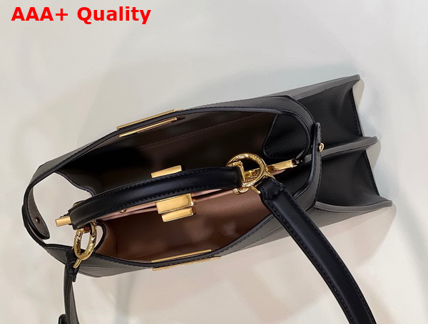 Fendi Peekaboo Iseeu Small Black Leather Bag Replica