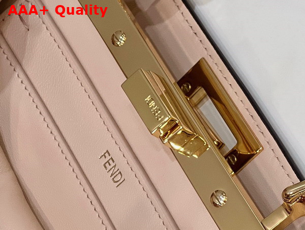 Fendi Peekaboo Iseeu Small Brown Leather Bag Replica