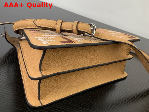 Fendi Peekaboo Iseeu Small Cappuccino Colored Leather Bag with FF Interlacing Replica