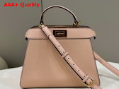Fendi Peekaboo Iseeu Small Pink Leather Bag Replica