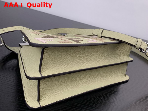 Fendi Peekaboo Iseeu Small Sage Green Leather Bag with FF Interlacing Replica