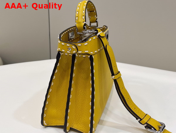 Fendi Peekaboo Iseeu Small Yellow Selleria Bag Replica