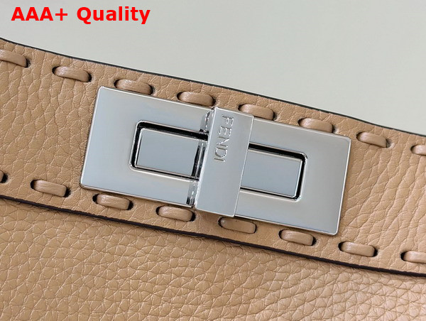 Fendi Peekaboo Medium Beige Selleria Bag Replica