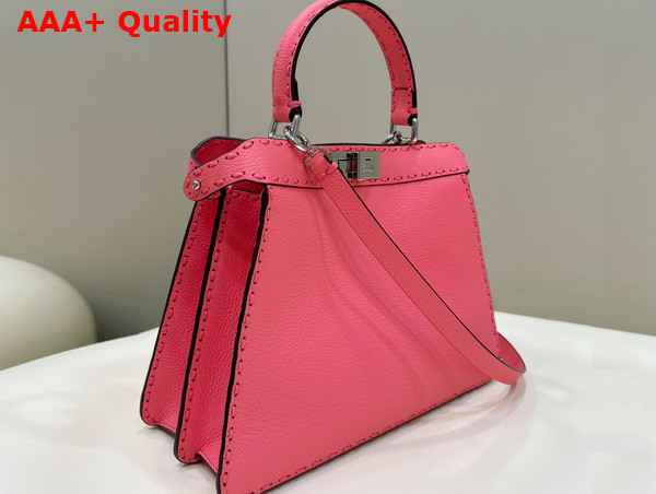 Fendi Peekaboo Medium Pink Selleria Bag Replica