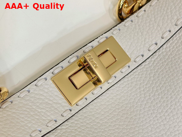 Fendi Peekaboo Medium White Selleria Bag Replica