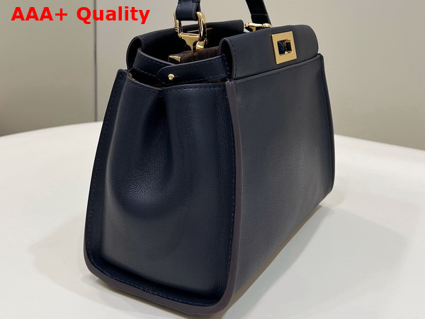 Fendi Peekaboo Mini Bag in Blue Leather Replica