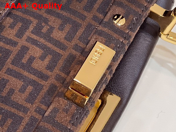 Fendi Peekaboo Mini Bag in Chocolate Leather Replica
