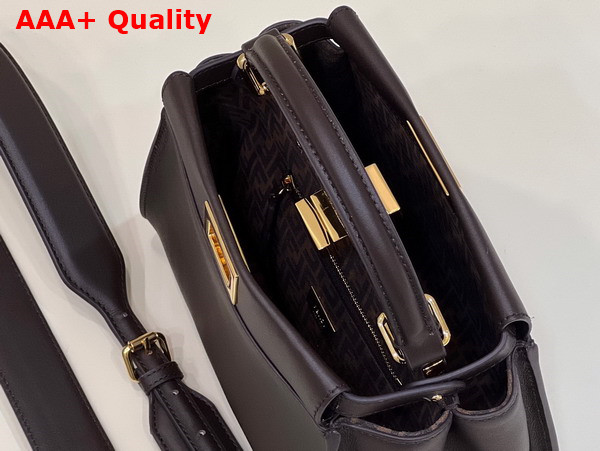 Fendi Peekaboo Mini Bag in Chocolate Leather Replica