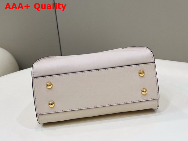Fendi Peekaboo Mini Bag in White Leather Replica