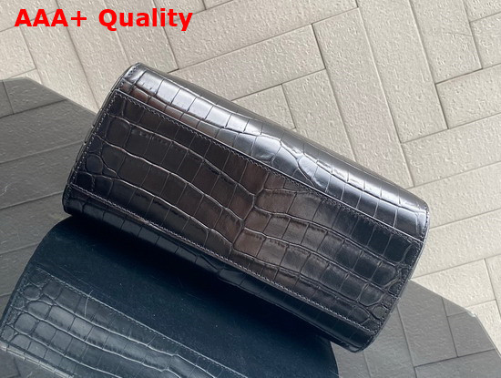 Fendi Peekaboo Mini Black Crocodile Handbag Replica