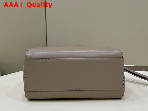Fendi Peekaboo Mini Dove Gray Nappa Leather Bag Replica