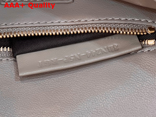 Fendi Peekaboo Mini Dove Gray Nappa Leather Bag Replica