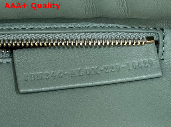 Fendi Peekaboo Mini Handbag in Light Blue Woven Leather Replica