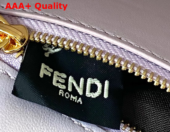 Fendi Peekaboo Mini Lavander Braided Leather Bag Replica