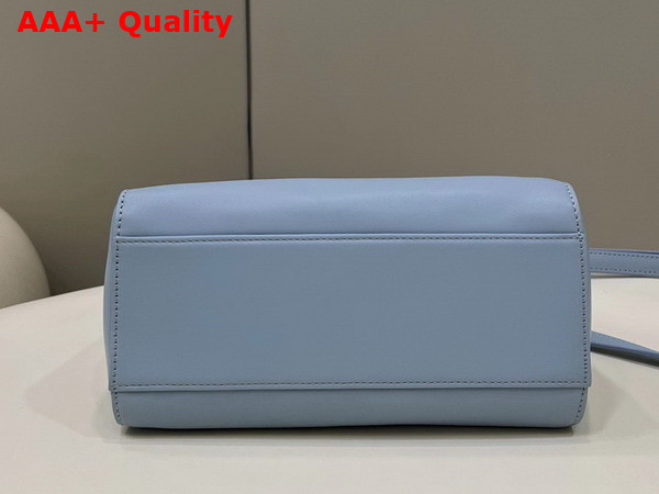Fendi Peekaboo Mini Light Blue Nappa Leather Bag Replica