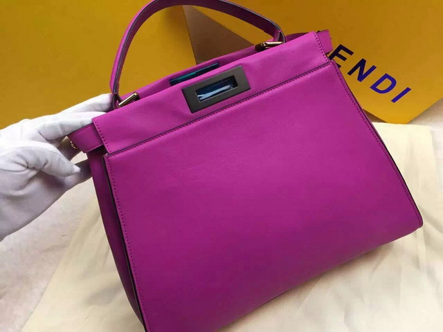 Fendi Peekaboo Regular Handbag in Purple for Sale