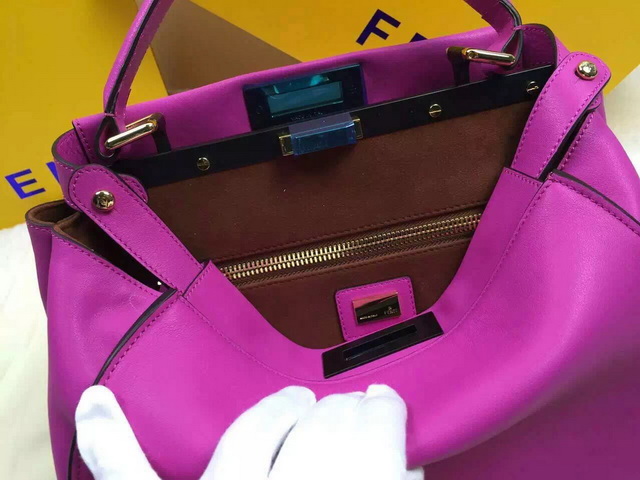 Fendi Peekaboo Regular Handbag in Purple for Sale