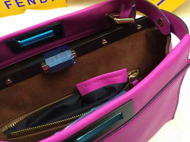 Fendi Peekaboo Regular Handbag in Purple for Sale