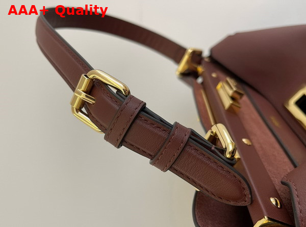 Fendi Peekaboo Soft Medium Brown Leather Bag Replica