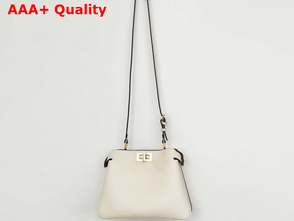 Fendi Peekaboo Soft Small Camellia Leather Bag Replica