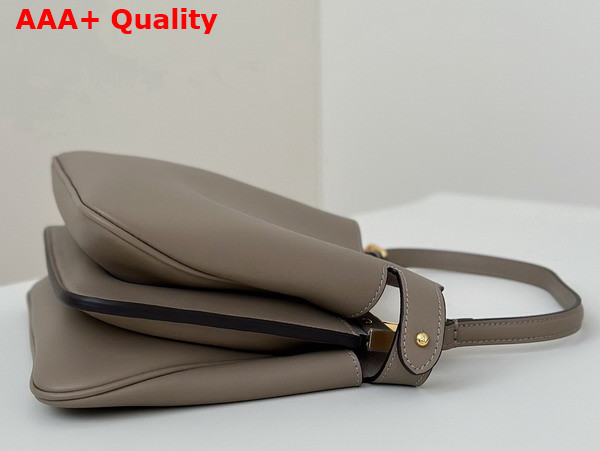 Fendi Peekaboo Soft Small Dove Gray Leather Bag Replica