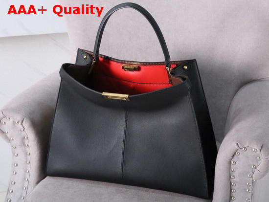 Fendi Peekaboo X Lite Black Leather Bag Replica