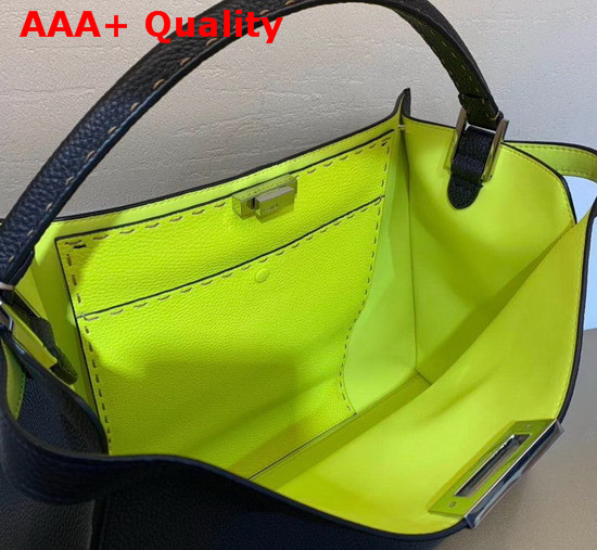Fendi Peekaboo X Lite Large Handbag in Blue Romano Leather Replica