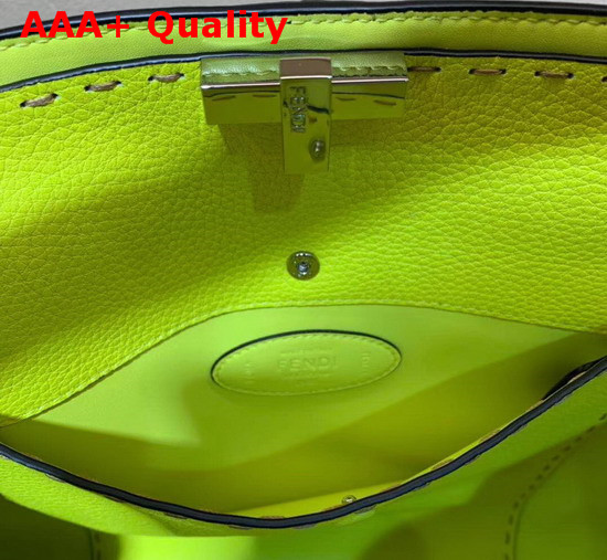 Fendi Peekaboo X Lite Large Handbag in Blue Romano Leather Replica