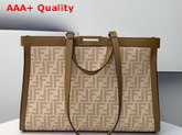 Fendi Peekaboo X Tote Beige FF Wool Bag Replica
