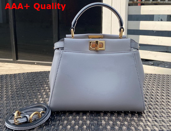 Fendi Peekaboo XS Light Blue Nappa Leather Replica