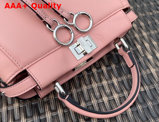 Fendi Peekaboo XS Pink Nappa Leather Replica