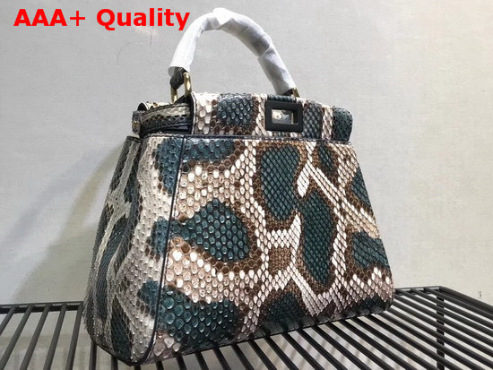 Fendi Python Mini Peekaboo Handbag Replica