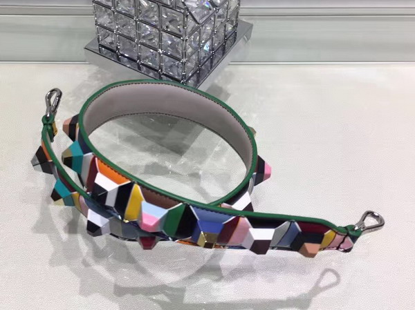 Fendi Rockstud Interchangeable Shoulder Strap in Green and White for Sale