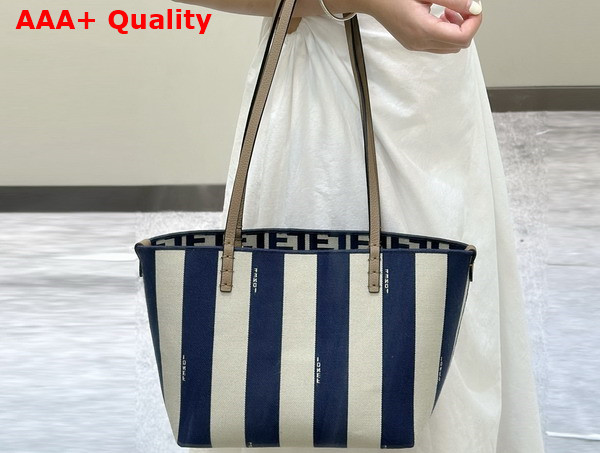 Fendi Roll Mini Midnight Blue FF Jacquard Mini Bag Replica