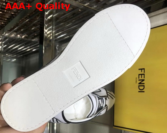 Fendi Roma Joshua Vides Nappa Leather Slip Ons White Nappa Leather Replica