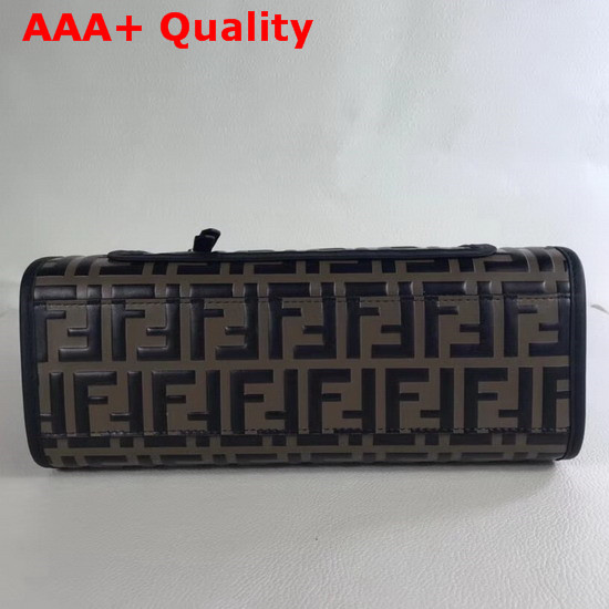 Fendi Runaway Shopper All Over FF Printed Motif Black Replica