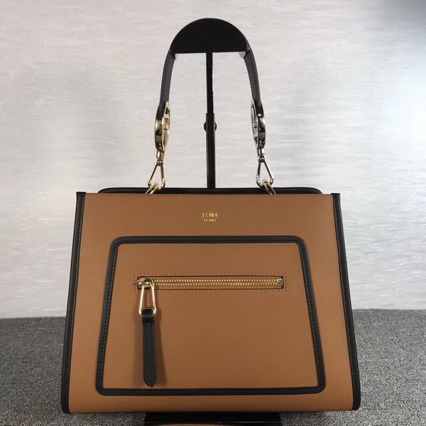 Fendi Runway Small Beige Leather Bag For Sale