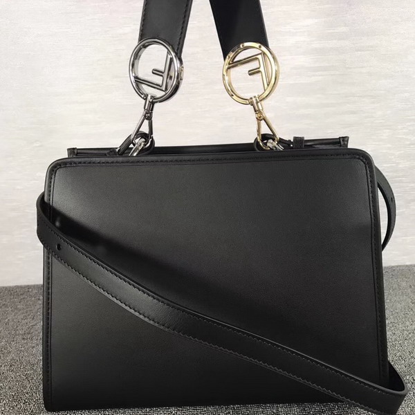 Fendi Runway Small Black Leather Bag For Sale