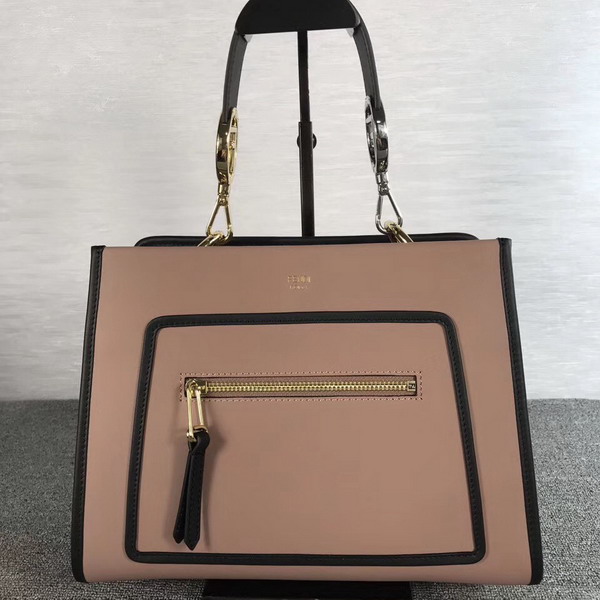 Fendi Runway Small Pink Leather Bag For Sale