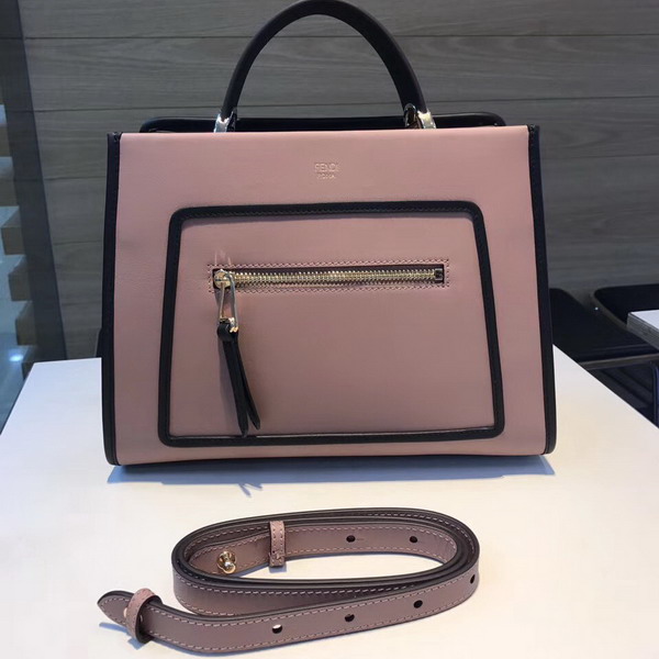 Fendi Runway Small Pink Leather Bag For Sale